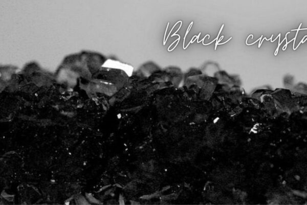 black crystals